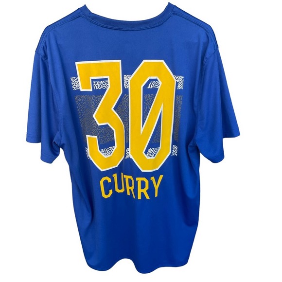 NBA Golden State Warriors Shirt Adult Extra Large XL Blue Curry #30 - Picture 2 of 6